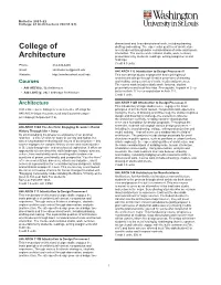 College of Architecture (08/31/21)