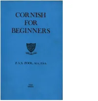 Cornish for Beginners