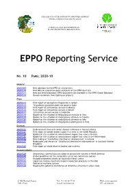 EPPO Reporting Service