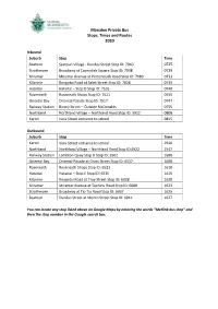 Marsden Private Bus Stops, Times and Routes 2020
