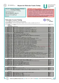 Molecular Genetic Testing