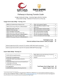 Pathways in Nursing Transfer Guide