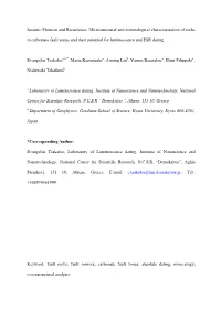 Seismic Moment and Recurrence: Microstructural and Mineralogical
