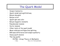The Quark Model