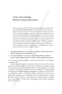 Uncorrected Proofs - 198 Interview with Geoffrey Sampson