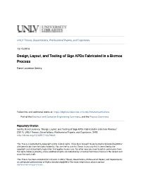 Design, Layout, and Testing of Sige Apds Fabricated in a Bicmos Process