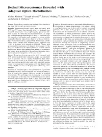 Retinal Microscotomas Revealed with Adaptive-Optics Microflashes