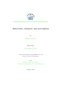 Attractors, Memory and Perception