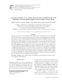 Geochemical Behaviour of Trace Elements During Fractional