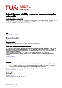 Robust Bayesian Reliability for Complex Systems Under Prior- Data Conflict