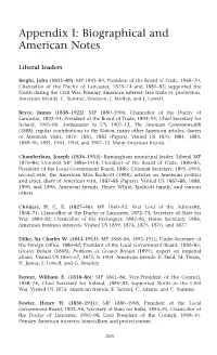 Appendix I: Biographical and American Notes