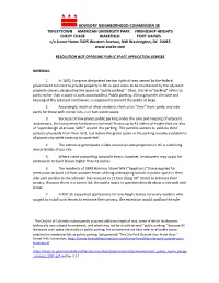 Draft Resolution Not Opposing Overheight Fence
