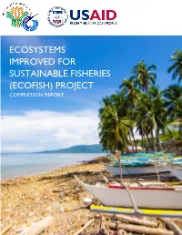 Ecosystems Improved for Sustainable Fisheries (Ecofish) Project Completion Report