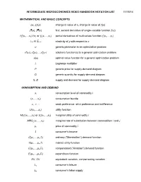 IMVH Notation List