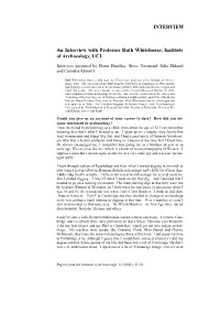 INTERVIEW an Interview with Professor Ruth Whitehouse