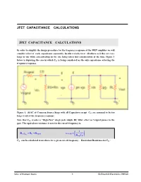JFET Amp Capacitance Calculations-V03.Nb Prof