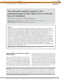 The Natriuretic Peptides System in the Pathophysiology of Heart Failure: from Molecular Basis to Treatment