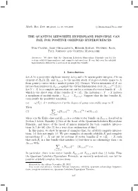 The Quantum Lefschetz Hyperplane Principle Can Fail for Positive Orbifold Hypersurfaces