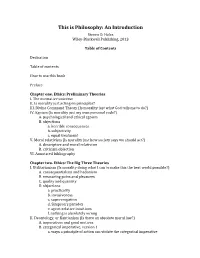 This Is Philosophy: an Introduction Steven D