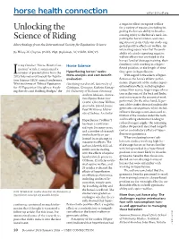 Unlocking the Science of Riding