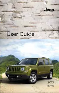 2013 Jeep Patriot User Guide