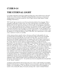 Curr 8-14 the Eternal Light