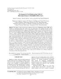 Development of Oral Disintegrating Tablet of Rizatriptan Benzoate with Inhibited Bitter Taste