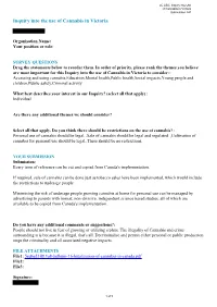 Legalization of Cannabis in Canada: Implementation Strategies and Public Health