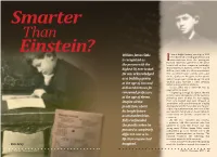 William James Sidis Is Recognized As the Person with the Highest IQ Ever