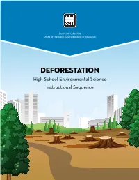 Deforestation High School Environmental Science Instructional Sequence