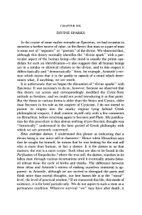 DIVINE SPARKS in the Course of Some Earlier Remarks on Epictetus