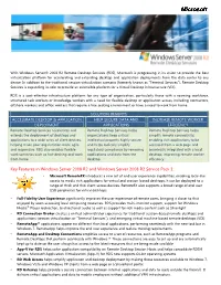Key Features in Windows Server 2008 R2 and Windows Server