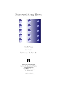 Noncritical String Theory