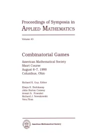 Combinatorial Games, Volume 43