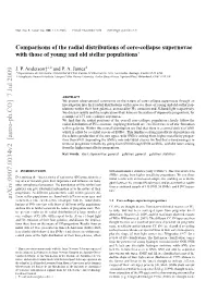 Comparisons of the Radial Distributions of Core-Collapse Supernovae With