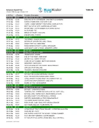 Schedule Quickprint TKRN-FM