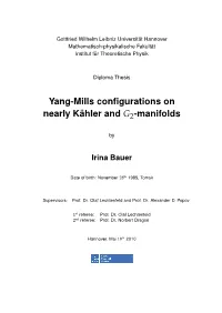 Yang-Mills Configurations on Nearly K¨Ahler and G2