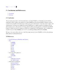 Conclusions and References