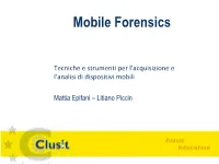 Mobile Forensics