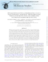 Molluscan Studies Advance Access Published 5 June 2014