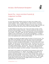 Old Testament Snapshot