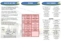 Program Objective and Target Faculty Members