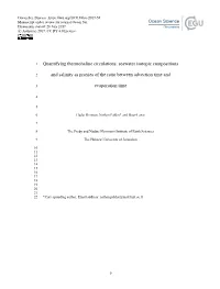 Quantifying Thermohaline Circulations: Seawater Isotopic Compositions And