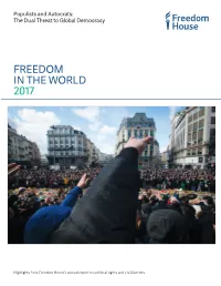 Report – Freedom in the World 2017