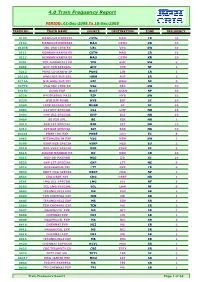 4.0 Train Frequency Report