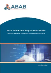 Asset Information Requirements Guide