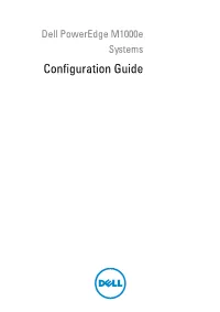Dell™ Poweredge™ M1000e Systems — Configuration Guide