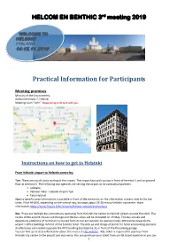 HELCOM EN BENTHIC 2019 Practical Information