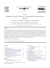 Quantum Rings for Beginners: Energy Spectra and Persistent Currents S