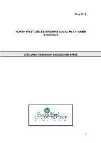 Settlement Hierarchy Background Paper